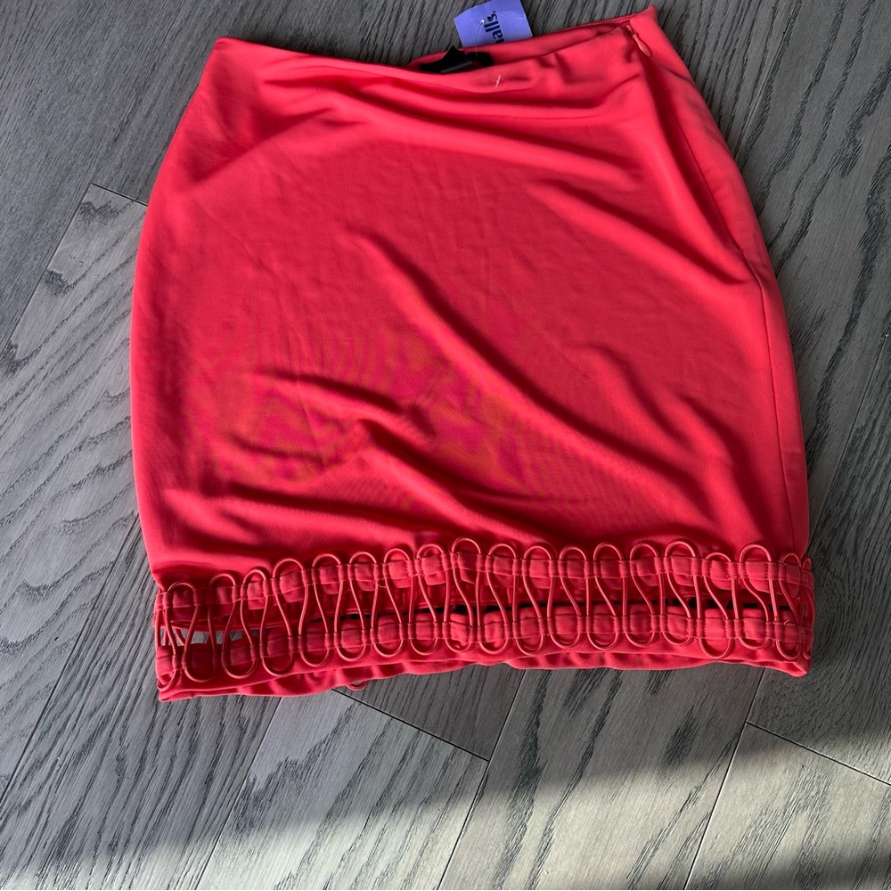 Elegant Skirt with Loop Detailing